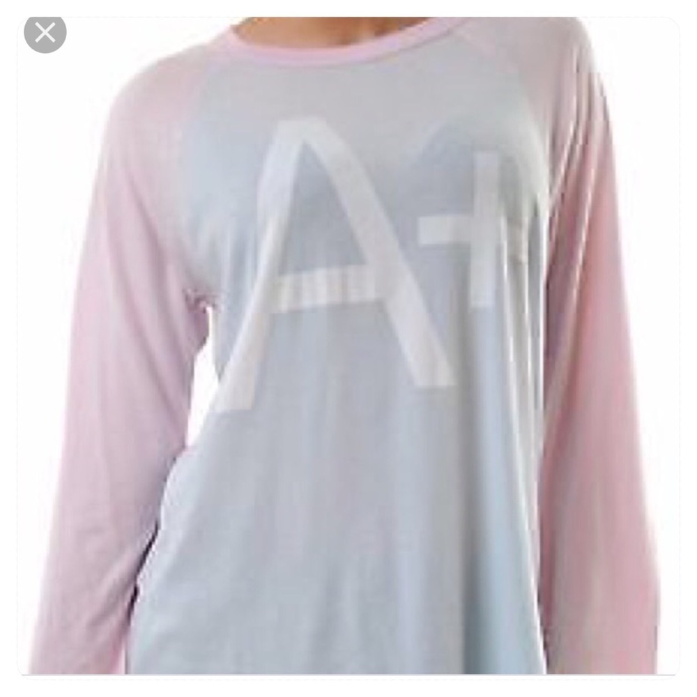 NWT! Wildfox A+ rebel raglan baseball tee
